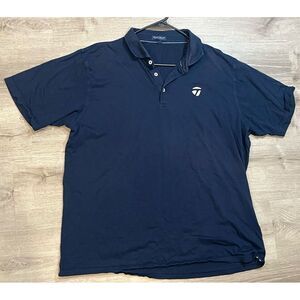 Men's XXL Peter Millar Crown Crafted Taylormade Navy Golf Polo‎ Shirt